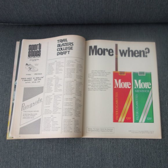 Hoop Official NBA Program Magazine Portland vs Boston Program 1977 Program - Picture 8 of 13